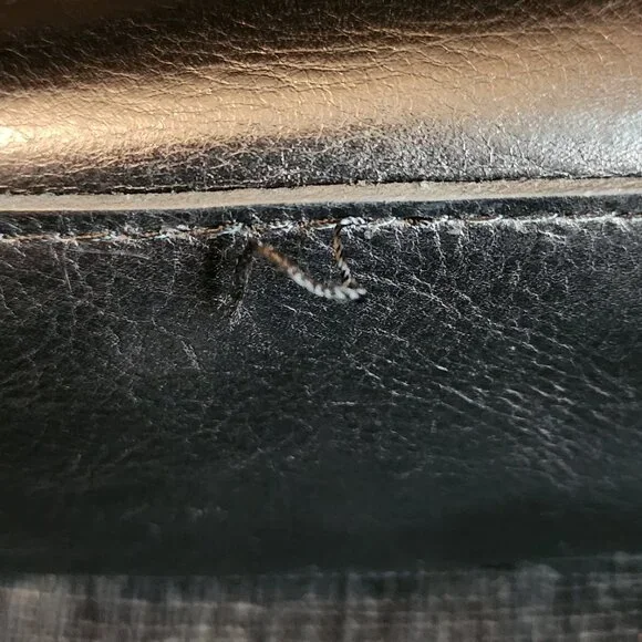 Patricia Nash Black Leather Satchel - Picture 10 of 13